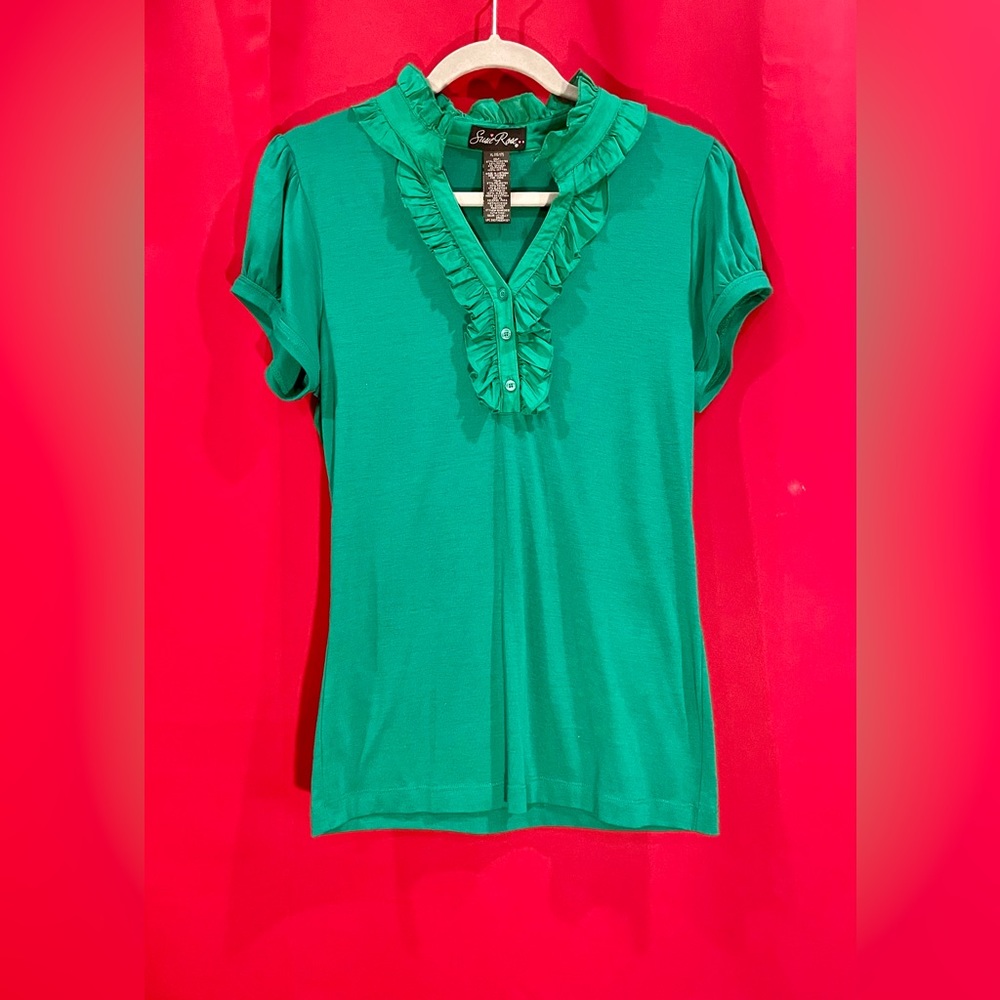 Susie Rose Shirt in Kelly Green